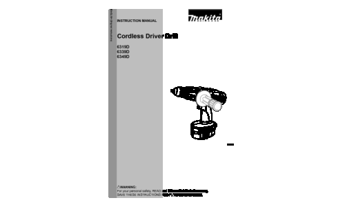 Makita 6319D User Manual