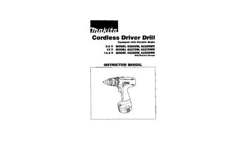 Makita 6228DWE User Manual