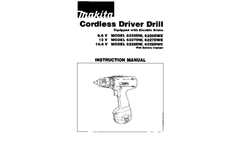 Makita 6226DW User Manual