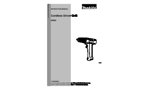 Makita 6096D User Manual