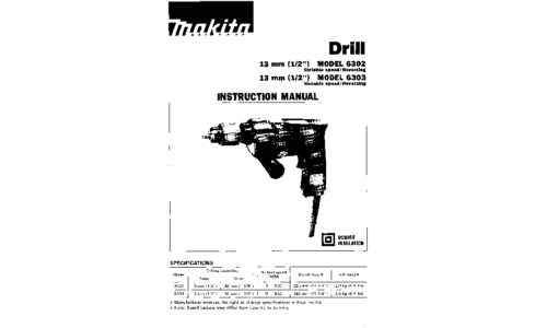 Makita 6096D Cordless Drill User Manual