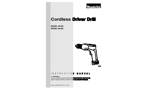 Makita 6018D User Manual