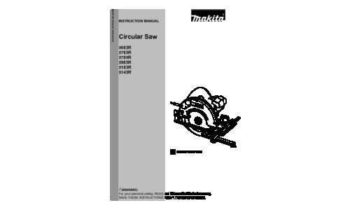 Makita 5703R User Manual