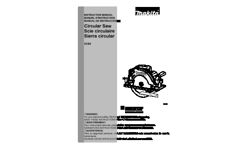 Makita 5104 User Manual