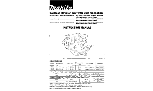 Makita 5036DWB User Manual