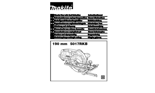 Makita 5017RKB User Manual