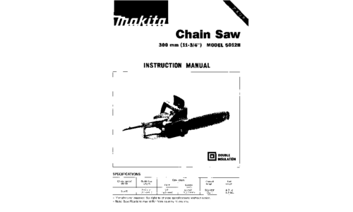 Makita 5012B User Manual