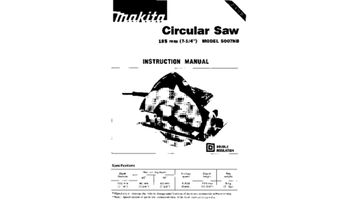 Makita 5007NB User Manual