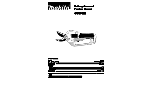 Makita 4604D User Manual