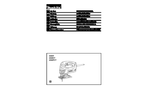 Makita 4350FCT User Manual