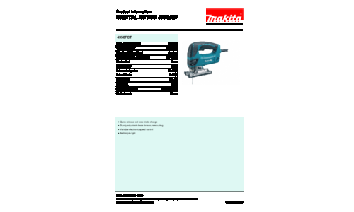 Makita 4350FCT Power Jigsaw