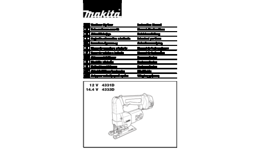 Makita 4333D Instruction Manual