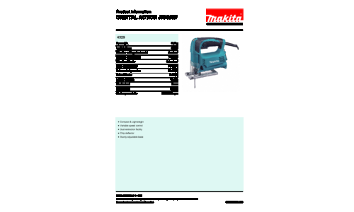 Makita 4329 Power Jigsaw