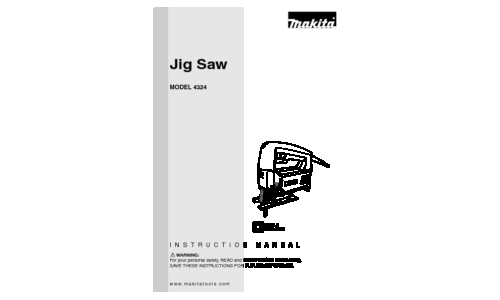 Makita 4324 Saw User Manual