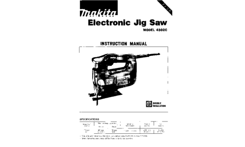 Makita 4302C User Manual