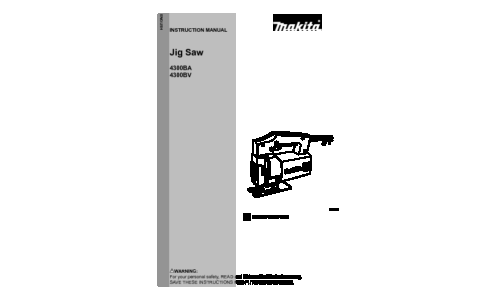 Makita 4300BA User Manual