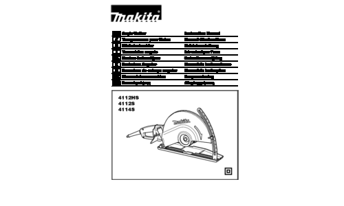 Makita 4114S User Manual