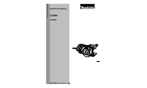 Makita 4107RH User Manual