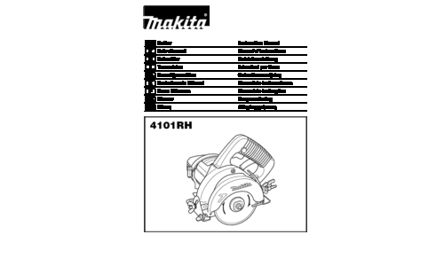 Makita 4101RH Instruction Manual