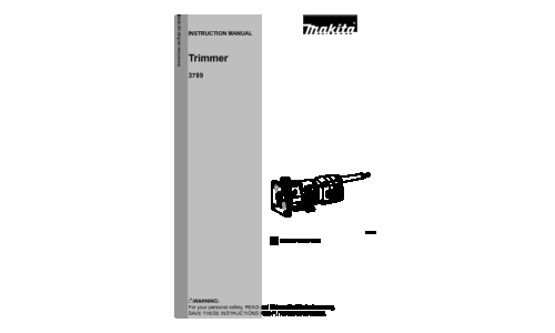 Makita 3709 User Manual