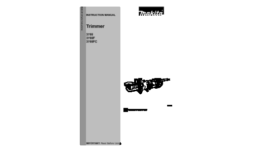 Makita 3708FC User Manual