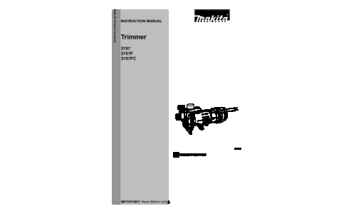 Makita 3707 User Manual