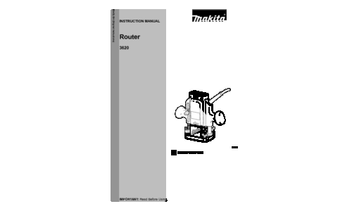 Makita 3620 User Manual