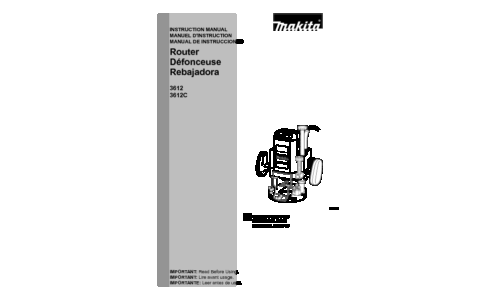 Makita 3612C User Manual