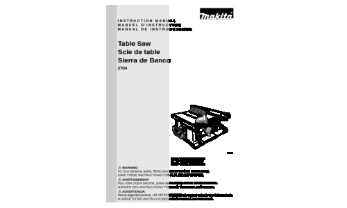 Makita 2704 Mitre Saw