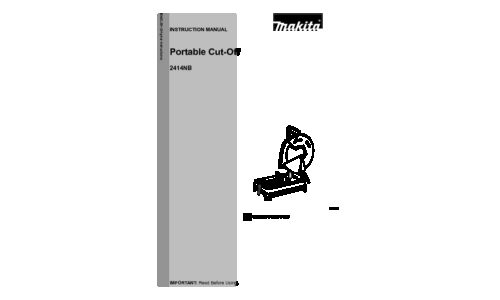 Makita 2414NB User Manual