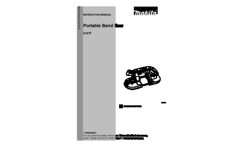 Makita 2107F User Manual