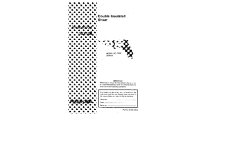 Porter-Cable Trimmer 697839-8810 User Manual