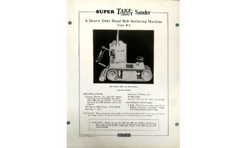 Porter-Cable Super Take-About Sander Type B-4