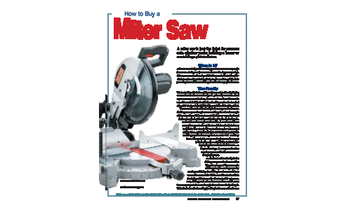 Porter-Cable Saw Miter Saw User Manual