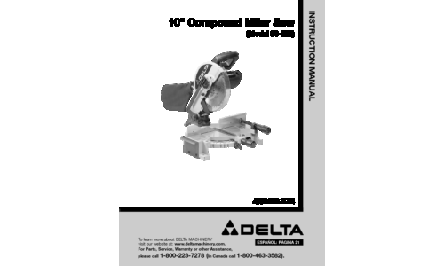 Porter-Cable Saw 36-225 User Manual