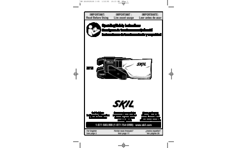 Porter-Cable Sander 7313 User Manual