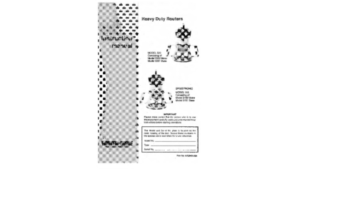 Porter-Cable SPEEDTRONIC 518 User Manual