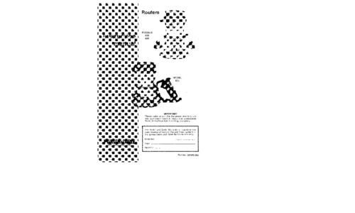 Porter-Cable Router 630 User Manual