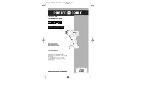 Porter-Cable PCL180ID User Manual