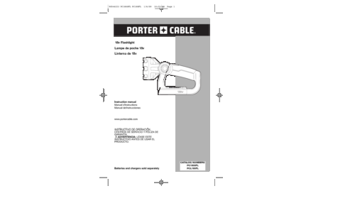 Porter-Cable PCL180FL User Manual