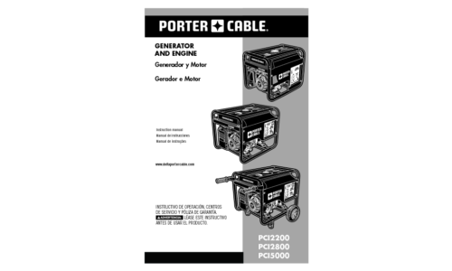 Porter-Cable PCI5000 User Manual