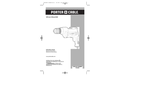 Porter-Cable PC600D User Manual