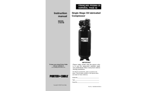 Porter-Cable N020206-NOV08-0 User Manual