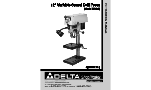 Porter-Cable Drill DP350 User Manual