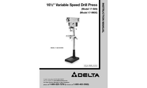 Porter-Cable Drill 17-925 User Manual