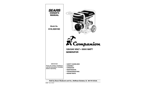 Porter-Cable Companion D20498 User Manual