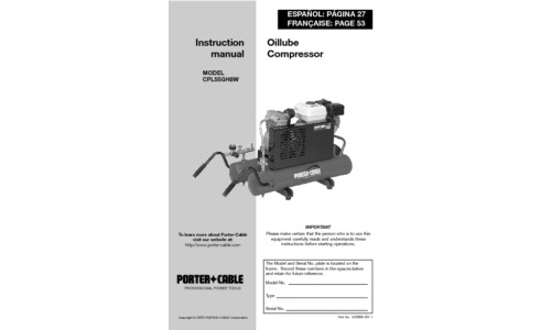 Porter-Cable CPL55GH8W User Manual