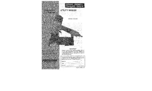 Porter-Cable COIL200 User Manual