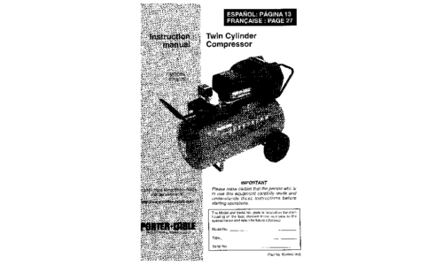 Porter-Cable CF2020 User Manual