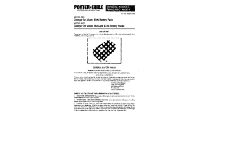 Porter-Cable Battery Charger 885942-699 User Manual